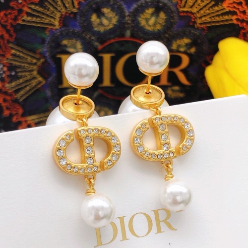 Wholesale Christian Dior Earrings For Women #1251809 $27.00 USD, Wholesale Quality Replica Christian Dior Earrings