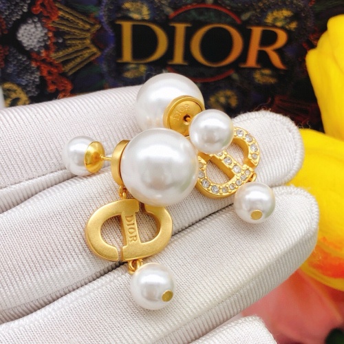 Replica Christian Dior Earrings For Women #1251809 $27.00 USD for Wholesale