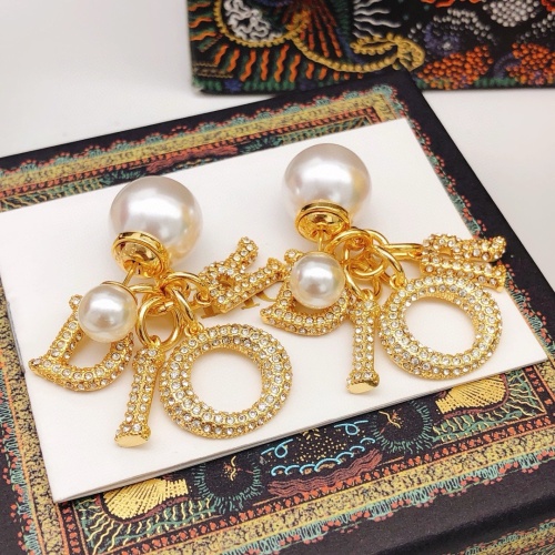 Replica Christian Dior Earrings For Women #1251830 $34.00 USD for Wholesale