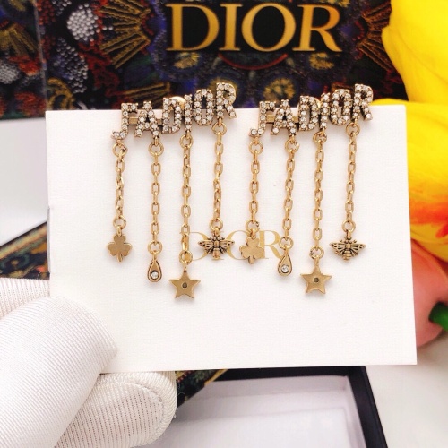 Replica Christian Dior Earrings For Women #1251864 $25.00 USD for Wholesale