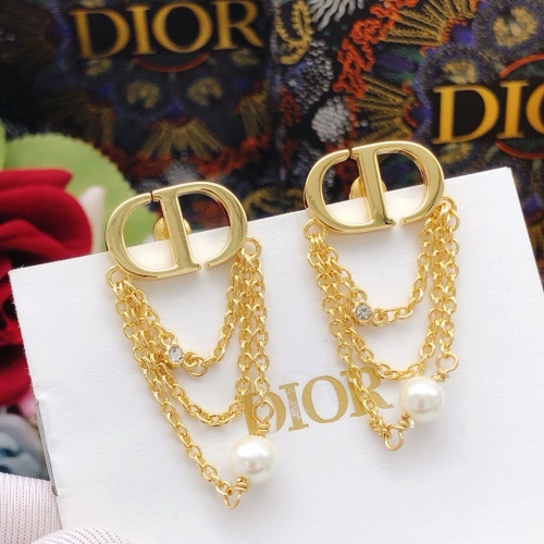 Wholesale Christian Dior Earrings For Women #1251871 $27.00 USD, Wholesale Quality Replica Christian Dior Earrings