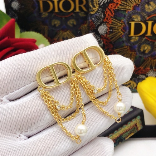 Replica Christian Dior Earrings For Women #1251871 $27.00 USD for Wholesale