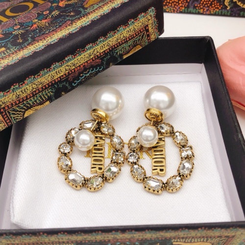 Replica Christian Dior Earrings For Women #1251910 $29.00 USD for Wholesale