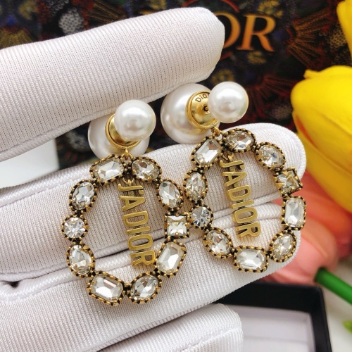 Replica Christian Dior Earrings For Women #1251910 $29.00 USD for Wholesale