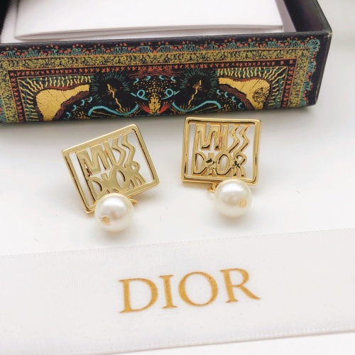 Replica Christian Dior Earrings For Women #1251937 $27.00 USD for Wholesale