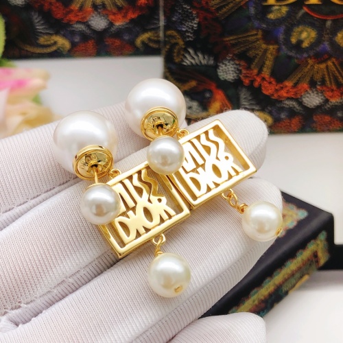 Replica Christian Dior Earrings For Women #1251944 $29.00 USD for Wholesale