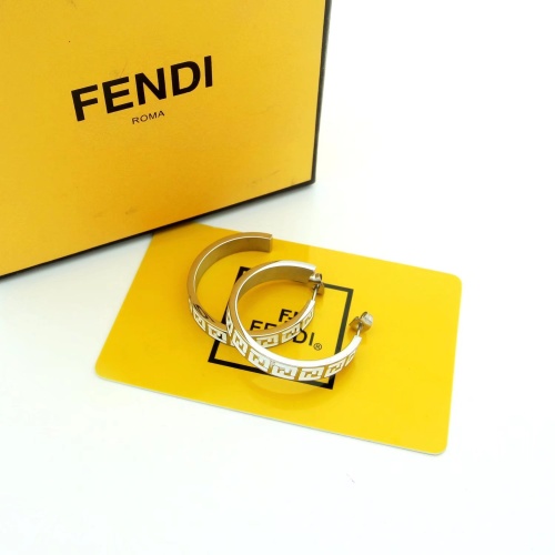 Replica Fendi Earrings For Women #1251968 $36.00 USD for Wholesale