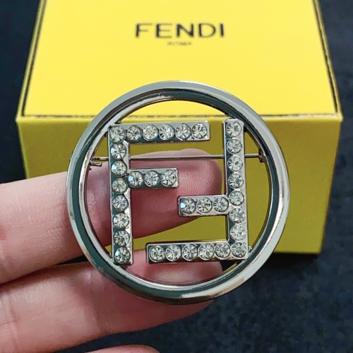 Wholesale Fendi Brooches For Women #1252012 $25.00 USD, Wholesale Quality Replica Fendi Brooches