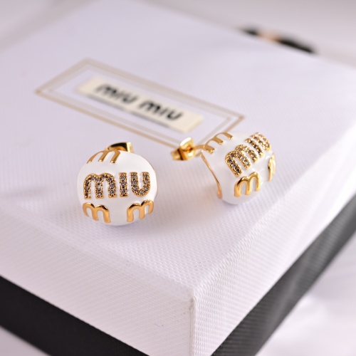 Wholesale MIU MIU Earrings For Women #1252023 $27.00 USD, Wholesale Quality Replica MIU MIU Earrings