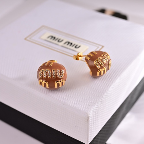 Wholesale MIU MIU Earrings For Women #1252024 $27.00 USD, Wholesale Quality Replica MIU MIU Earrings