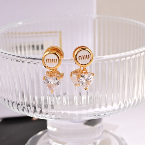 Replica MIU MIU Earrings For Women #1252030 $29.00 USD for Wholesale