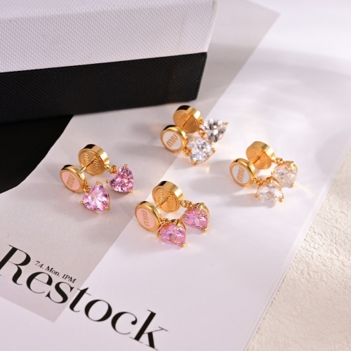 Replica MIU MIU Earrings For Women #1252030 $29.00 USD for Wholesale