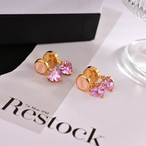 Wholesale MIU MIU Earrings For Women #1252031 $29.00 USD, Wholesale Quality Replica MIU MIU Earrings