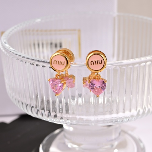 Replica MIU MIU Earrings For Women #1252031 $29.00 USD for Wholesale