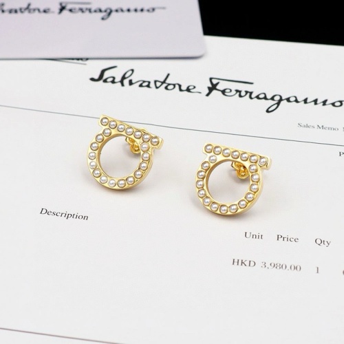 Wholesale Salvatore Ferragamo Earrings For Women #1252085 $23.00 USD, Wholesale Quality Replica Salvatore Ferragamo Earrings