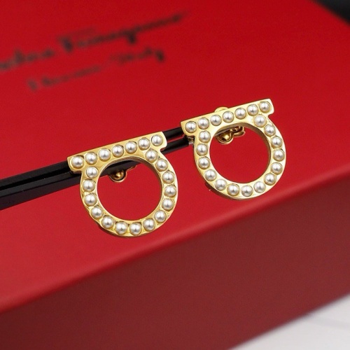 Replica Salvatore Ferragamo Earrings For Women #1252085 $23.00 USD for Wholesale