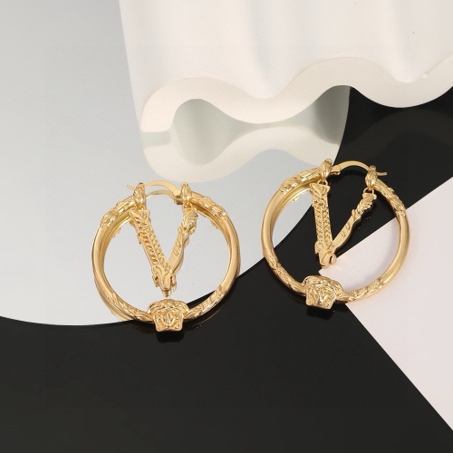 Replica Versace Earrings For Women #1252097 $29.00 USD for Wholesale