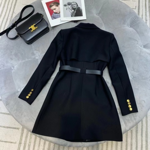 Replica Yves Saint Laurent YSL Coat Long Sleeved For Women #1252109 $108.00 USD for Wholesale