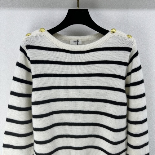 Replica Celine Sweaters Long Sleeved For Women #1252128 $96.00 USD for Wholesale