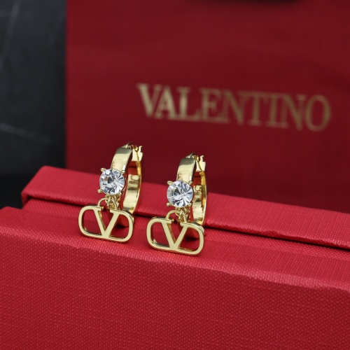 Replica Valentino Earrings For Women #1252129 $25.00 USD for Wholesale