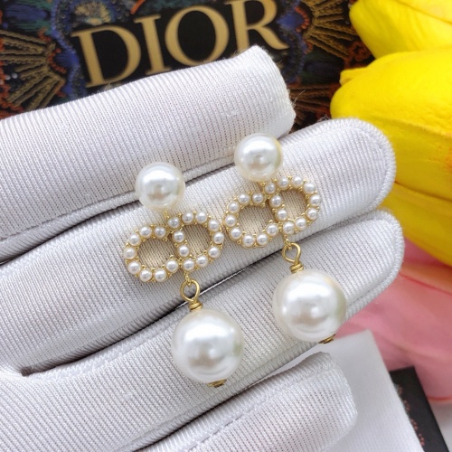 Replica Christian Dior Earrings For Women #1252231 $27.00 USD for Wholesale