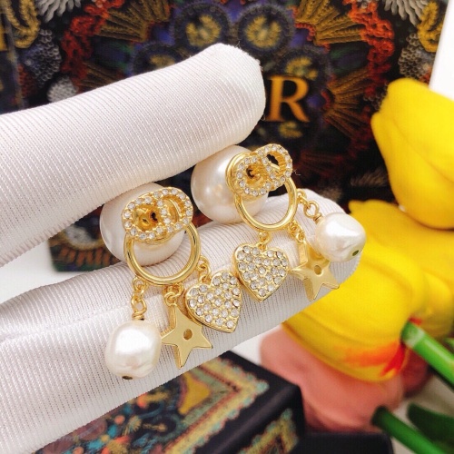 Replica Christian Dior Earrings For Women #1252232 $27.00 USD for Wholesale