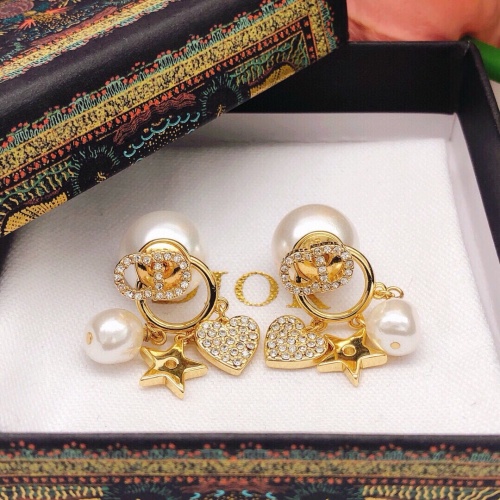 Replica Christian Dior Earrings For Women #1252232 $27.00 USD for Wholesale