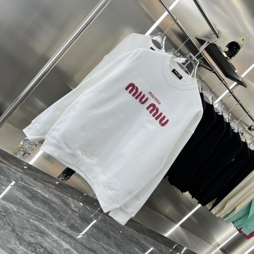 Replica MIU MIU Hoodies Long Sleeved For Unisex #1252233 $52.00 USD for Wholesale