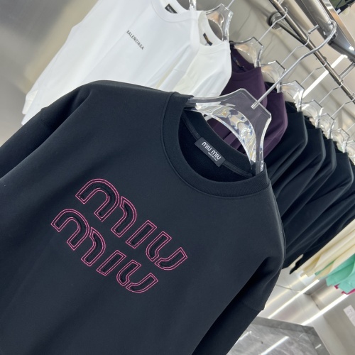 Replica MIU MIU Hoodies Long Sleeved For Unisex #1252237 $52.00 USD for Wholesale