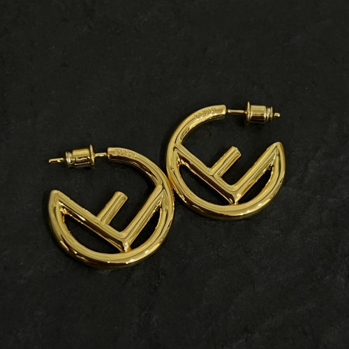 Wholesale Fendi Earrings For Women #1252439 $38.00 USD, Wholesale Quality Replica Fendi Earrings