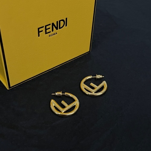 Replica Fendi Earrings For Women #1252439 $38.00 USD for Wholesale