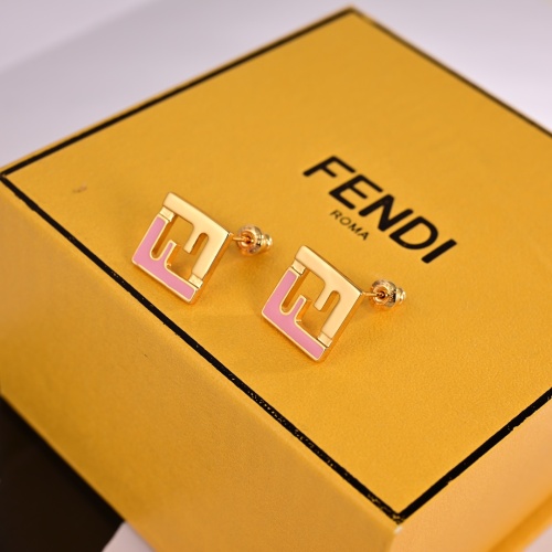 Wholesale Fendi Earrings For Women #1252466 $27.00 USD, Wholesale Quality Replica Fendi Earrings