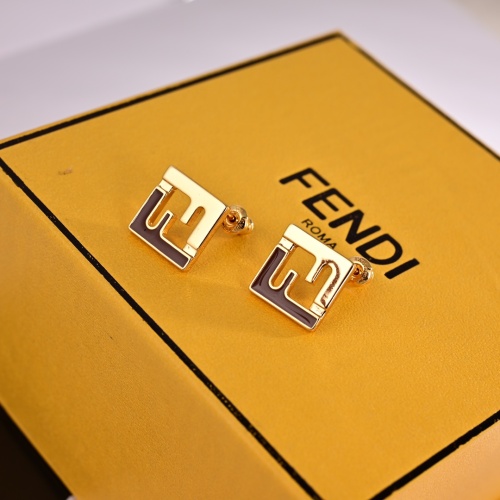 Wholesale Fendi Earrings For Women #1252467 $27.00 USD, Wholesale Quality Replica Fendi Earrings