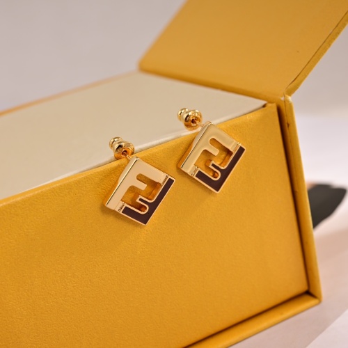 Replica Fendi Earrings For Women #1252467 $27.00 USD for Wholesale