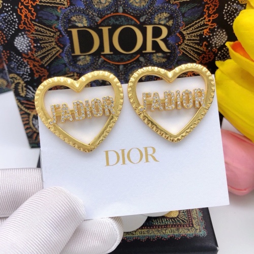 Wholesale Christian Dior Earrings For Women #1252473 $27.00 USD, Wholesale Quality Replica Christian Dior Earrings