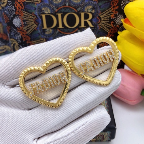 Replica Christian Dior Earrings For Women #1252473 $27.00 USD for Wholesale