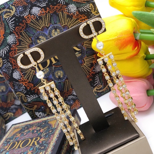 Replica Christian Dior Earrings For Women #1252479 $32.00 USD for Wholesale