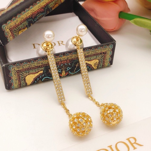 Replica Christian Dior Earrings For Women #1252480 $32.00 USD for Wholesale