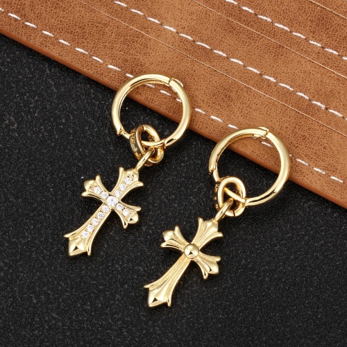 Replica Chrome Hearts Earrings For Women #1252529 $32.00 USD for Wholesale