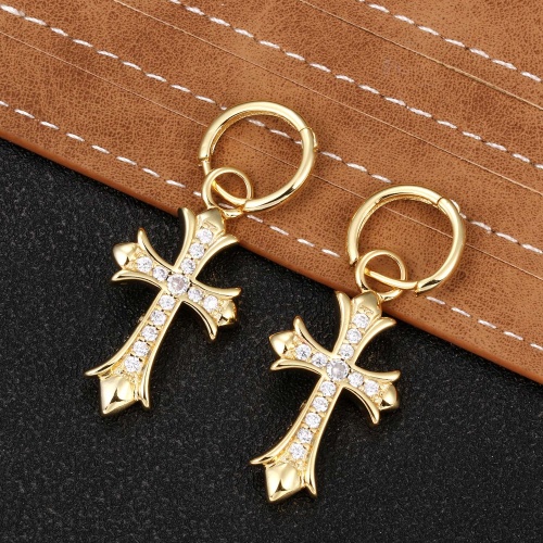 Wholesale Chrome Hearts Earrings For Women #1252530 $32.00 USD, Wholesale Quality Replica Chrome Hearts Earrings