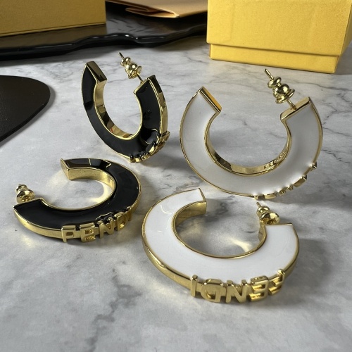 Replica Fendi Earrings For Women #1252703 $38.00 USD for Wholesale