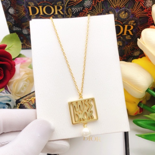 Replica Christian Dior Necklaces #1252755 $29.00 USD for Wholesale