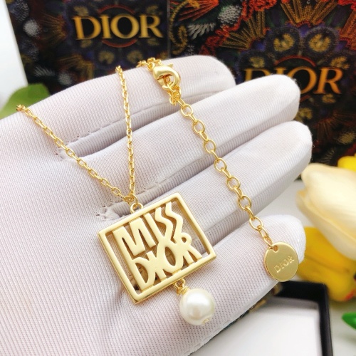 Replica Christian Dior Necklaces #1252755 $29.00 USD for Wholesale