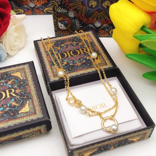 Replica Christian Dior Necklaces #1252770 $29.00 USD for Wholesale