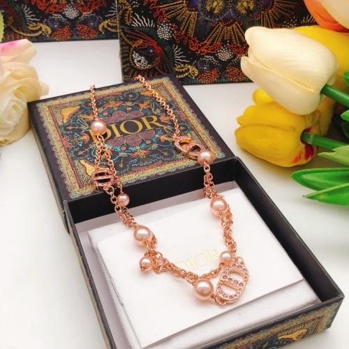 Replica Christian Dior Necklaces #1252776 $32.00 USD for Wholesale