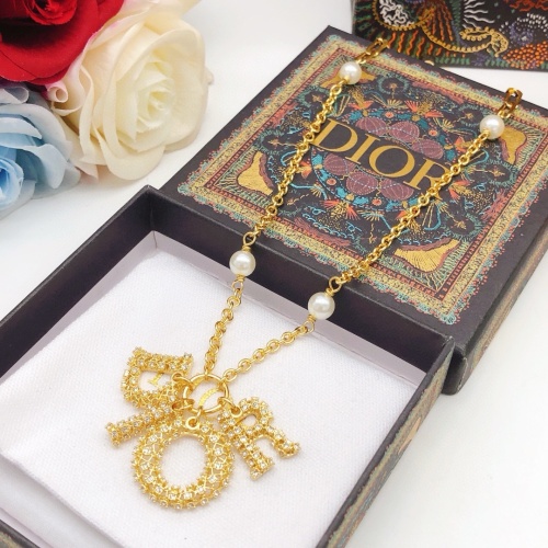 Replica Christian Dior Necklaces #1252855 $32.00 USD for Wholesale