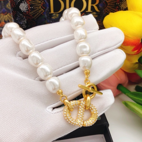 Replica Christian Dior Necklaces For Women #1252858 $32.00 USD for Wholesale