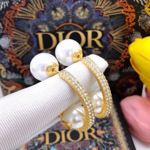 Replica Christian Dior Earrings For Women #1252946 $27.00 USD for Wholesale