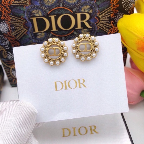 Replica Christian Dior Earrings For Women #1252949 $27.00 USD for Wholesale