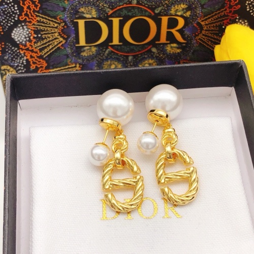 Replica Christian Dior Earrings For Women #1252950 $29.00 USD for Wholesale